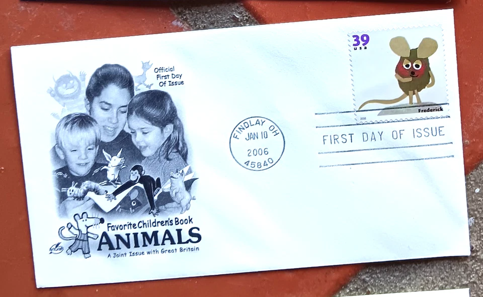 FREDERICK THE MOUSE CHILDREN'S BOOK ANIMALS 2006 ARTCRAFT CACHET FDC UNADDR - Image 1 of 1