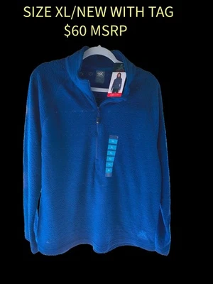 zX/ZeroXposur XL Woman's 1/4 Zip Pull Over,Royal Blue ,NWT - Image 1 of 4