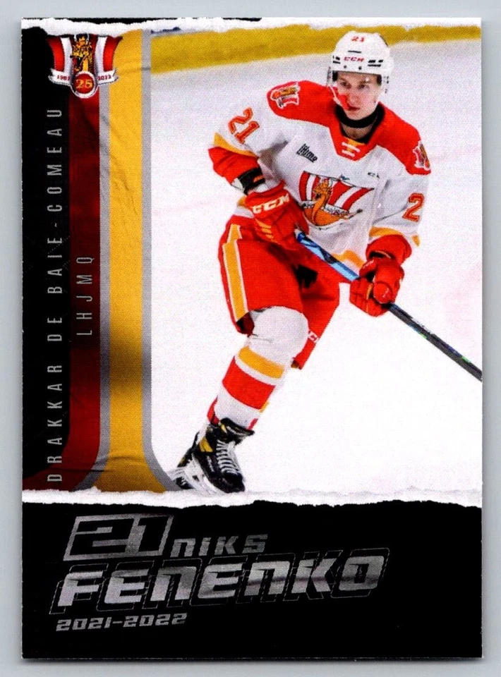 Niks Fenenko 2021-22 Baie-Comeau Drakkar - Image 1 of 1