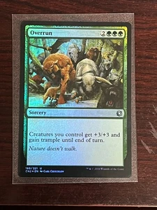 Overrun *FOIL* NM - Conspiracy Take the Crown - SPARROW MAGIC - Picture 1 of 1