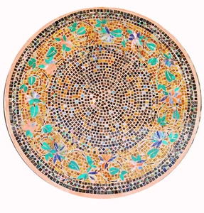 36'' Center Marble Table Top Mosaic inlay Arts Work Home Decor - Picture 1 of 1