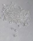 Lot transparent de 205 perles de cristal autrichiennes bicone facettes AB