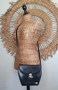 OROTON Vintage Black Leather Crossbody Gold Hardware Purse Designer - Bild 1 von 12