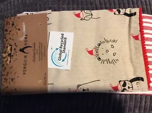Brandneu mit Etikett neu Penguin Home 2 Weihnachten Geschirrtücher - recycelte Baumwollmischung - rot - Bild 1 von 6
