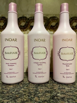 Kit Inoar BotoHair 33,8 oz cada uno caduca 10/1927, botellas de litros Foto 1 de 3