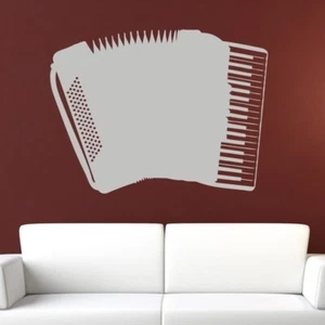Pegatina de arte de pared para instrumento musical de acordeón (AS10156) - Imagen 1 de 2