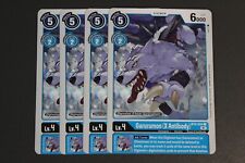 Digimon TCG (2020) - BT9-024 - 4x Garurumon (X Antibody) - Blue - Common