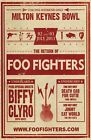 Affiche de concert Foo Fighters 2011 Milton Keynes Bowl Academy 11 x 17 encadrée