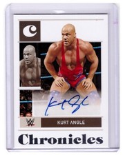 2022 Panini Chronicles WWE Kurt Angle Auto Autograph HOF Card !!!