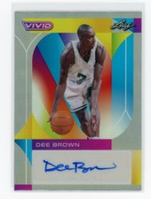 2022-23 Leaf Vivid Grey #BA-DB1 Dee Brown #13/40 Auto