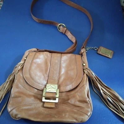 Bolso Matthew Williamson Gama 'Mariposa' Marrón Caramelo Cuero Suave Borlas Foto 1 de 4