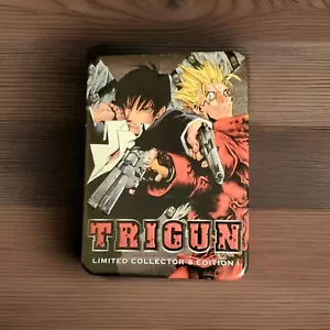 Trigun Limited Collector Edition 1 Embossed Metal Tin Anime DVD Set - Imagen 1 de 2