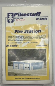 N Scale Pikestuff 541-8009 Fire Station Building Kit BRAND NEW SEALED - Picture 1 of 3