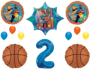 Space Jam 2 2nd Birthday Looney Tunes Party Basketball balloons Decoration Bugs - Picture 1 of 1