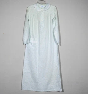 Vintage Carole Floral Poly/Cotton Nightgown w/Eyelet Lace Trim Collar Sz S - Picture 1 of 3