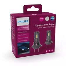Philips LED H7 Ultinon Direct Fit Globe Pair 6000K 12v 16w High Low & Fog Beam