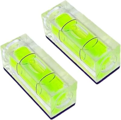 ZUJHPYMI 2Pcs Bubble Spirit Level with Magnetic Base 15x15x40mm Single Line S...