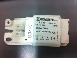 Electromagnetic Ballasts for CFL Lamps Type: L18.540, Ref No. 928.540, 230V-50Hz - Picture 1 of 1
