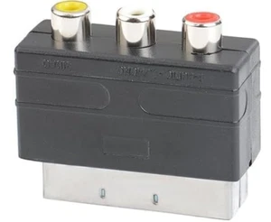 RGB scart to 3 RCA S-Video sdapter composite RCA SVHS AV TV audio converter&jo - Picture 1 of 5