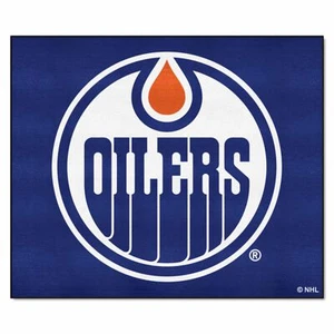 FANMATS 10386 Edmonton Oilers Tailgater Rug - 5ft. x 6ft. Sports Fan Area Rug... - Picture 1 of 2