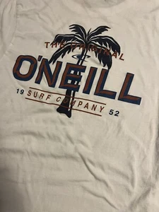 O’Neill Surf Company Short Sleeve Graphic T-Shirt MEDIUM Palm Tree Beach Hawaii - Picture 1 of 7