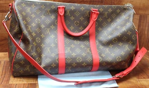 Louis Vuitton Distorted Damier 50 Keepall Bandoulière Carry On Bag W Lock - Picture 1 of 15