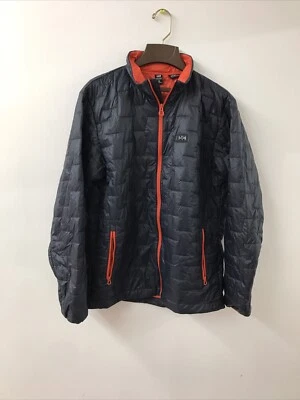 Chaqueta aislante Helly Hansen Lifaloft para hombre talla grande gris naranja repelente al agua Foto 1 de 4