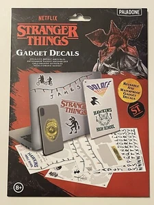 NEW Netflix STRANGER THINGS Gadget Reusable Decals Waterproof Electronic Sticker - Picture 1 of 3