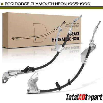 2 тормозных гидравлических шланга для Dodge Plymouth Neon 95-99 2,0 л 4-колесный задний ABS LH&RH - Изображение 1 из 4