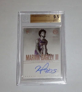 MARVIN BAGLEY III 2018-19 PANINI CUBIERTA 04/75 AUTÓGRAFO NOVATO BGS 9,5 GEMA COMO NUEVO - Imagen 1 de 3
