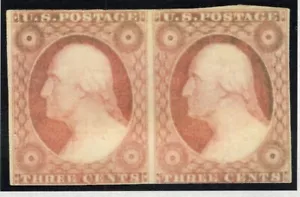 U.S. - 11a - Pair - Hinged (With PSE Certificate) - Catalog value 650.00 - Picture 1 of 3