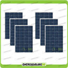 6 Photovoltaik-Solarmodule 100W 12V Polykristalline Kajütboot Pmax 600W