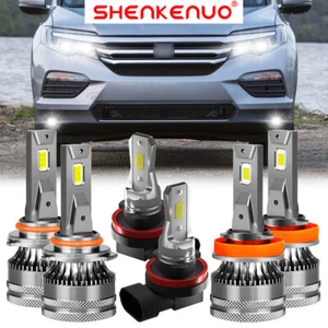 For Honda Pilot 2006-2018 6x Combo LED Headlight High Low Beam Foglight Bulb V15 - Picture 1 of 16