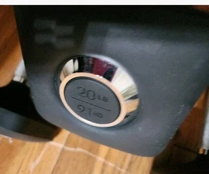 Peloton Dumbbells one of each 20lbs, 15lbs, 10lbs and 5lbs Black and Stainless  - Picture 1 of 5