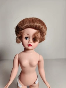 Nude For Ooak Madame Alexander 9” Cisette Brunette Gibson Girl Updo Bun Curly - Picture 1 of 6