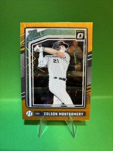 2024 Panini Donruss - Optic Rated Prospects Colson Montgomery #162 Orange Lazer - Foto 1 di 2