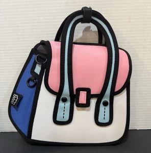 Borsa a tracolla Jump From Paper Owl rosa fluo 2D stile cartone animato borsetta - Foto 1 di 7