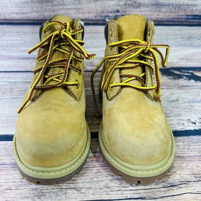 Timberland ботинки ребенка ясельного возраста 8 коричневый пшеницы нубук классический водонепроницаемый 12809 - Изображение 1 из 4