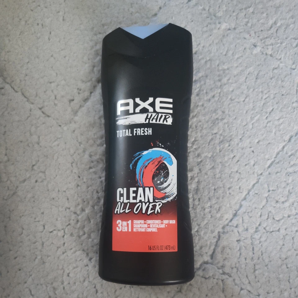 Axe Hair Total Fresh Clean All Over 3 In 1 Shampoo Conditioner Body Wash 16 OZ - Image 1 of 1