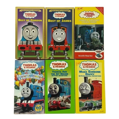 Thomas & Friends VHS Vintage Train TV Show Tapes Lot Of 6 Tapes - Image 1 of 4