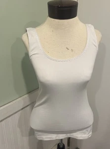 Elit Tahari tank top M/L white  - Picture 1 of 4