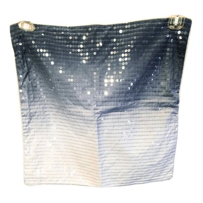 Funda de almohada Pottery Barn Teen Ombre azul marino lentejuelas 18x18,5 pulgadas mezcla de algodón Foto 1 de 4