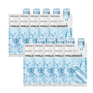 [Mediheal] Máscara esencial de sidema de agua hialuronato 10 piezas - Mejor máscara de hoja coreana - Imagen 1 de 1