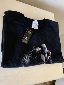 GOD OF WAR III 3 Kratos Camiseta Negra Grande NUEVA NUEVA CON ETIQUETAS Oficial SONY PS3 Promo RARA - Imagen 1 de 16