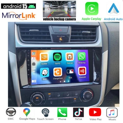 Android 15 Apple Carplay GPS Navi For Nissan Altima 2013-2018 Car Stereo Radio - Image 1 of 4