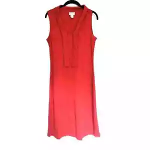 Vestido LOFT Ann Taylor Naranja Quemado Talla 4 Mujer Damas Sin Mangas Elegante Informal - Imagen 1 de 5