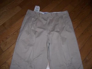 MEN'S NWOT IZOD KHAKI BEIGE CHINO PANTS WAIST 36 LENGTH 32 - Picture 1 of 3