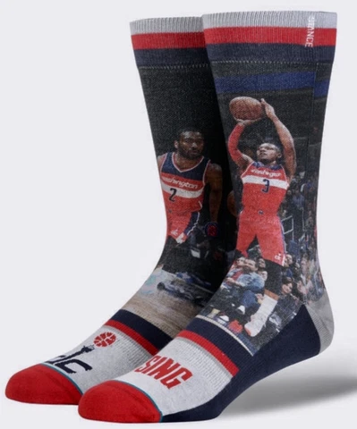 STANCE NBA Washington Wizards Future Legends DC Rising Crew Socks Mens M L 9-12 Cover