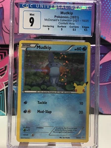 Pokemon TCG - CGC 9 McDonalds 2021 Promo Mudkip Holo - with subgrades!  - Picture 1 of 1