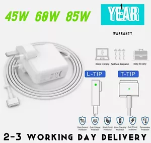 For MacBook Pro&Air 45W 60W 85W AC Power Adapter Charger L-tip T-Tip Connector - Picture 1 of 17
